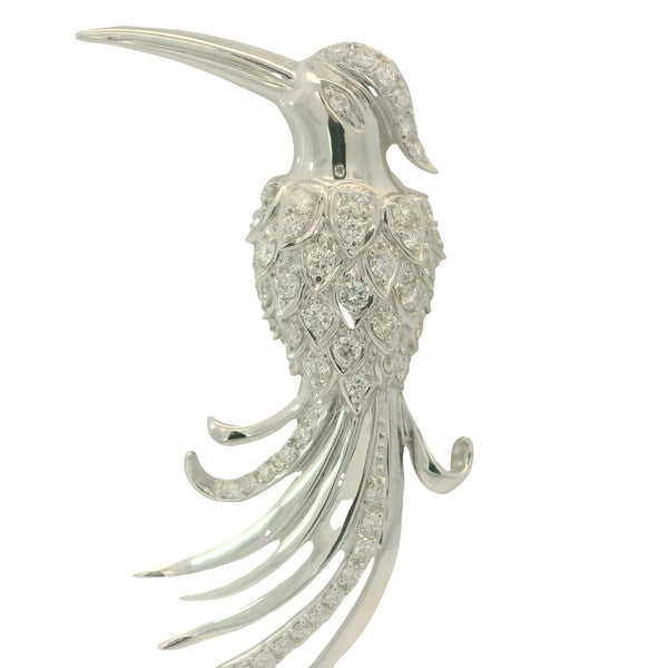 Bird Diamond Brooch