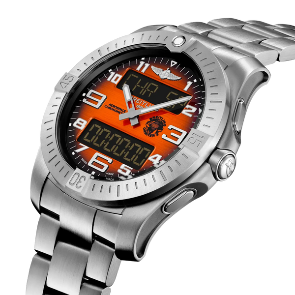 Professional Aerospace B70 Orbiter- Titanium/ Orange Dial - Provident Jewelry