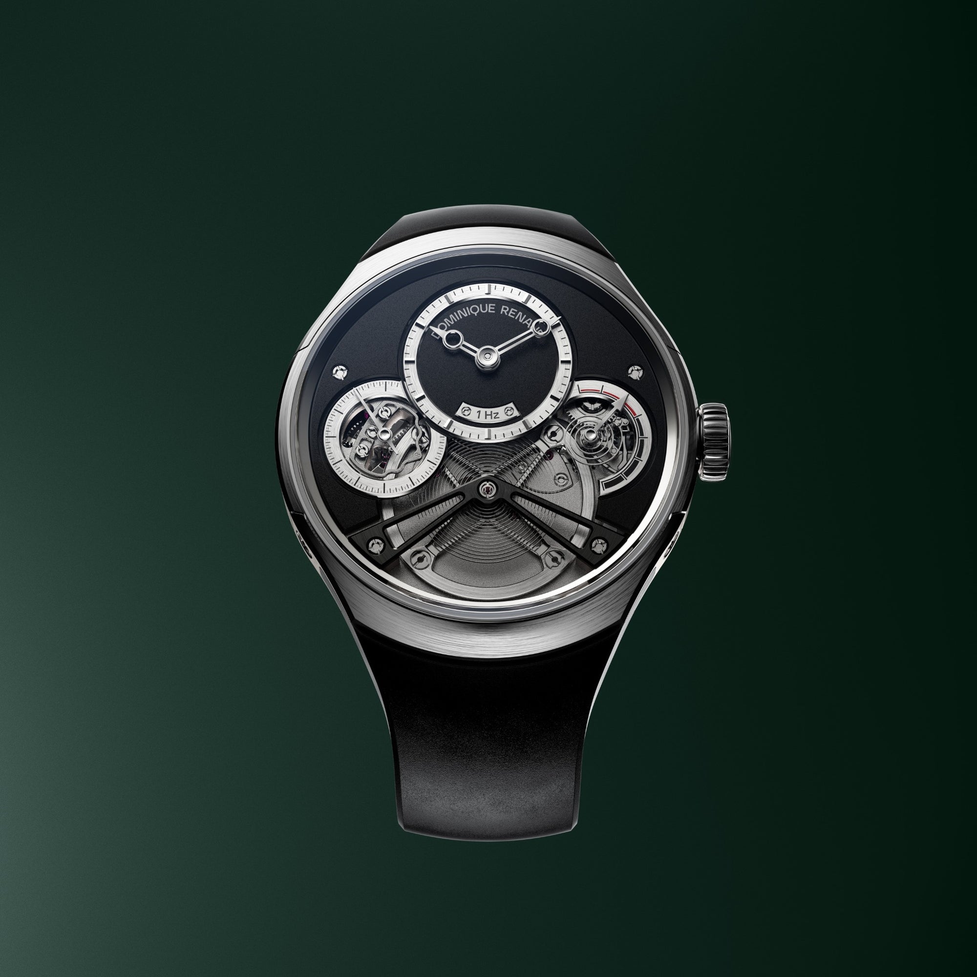 Dominique Renaud Pulse 60- Titanium/ Black Dial
