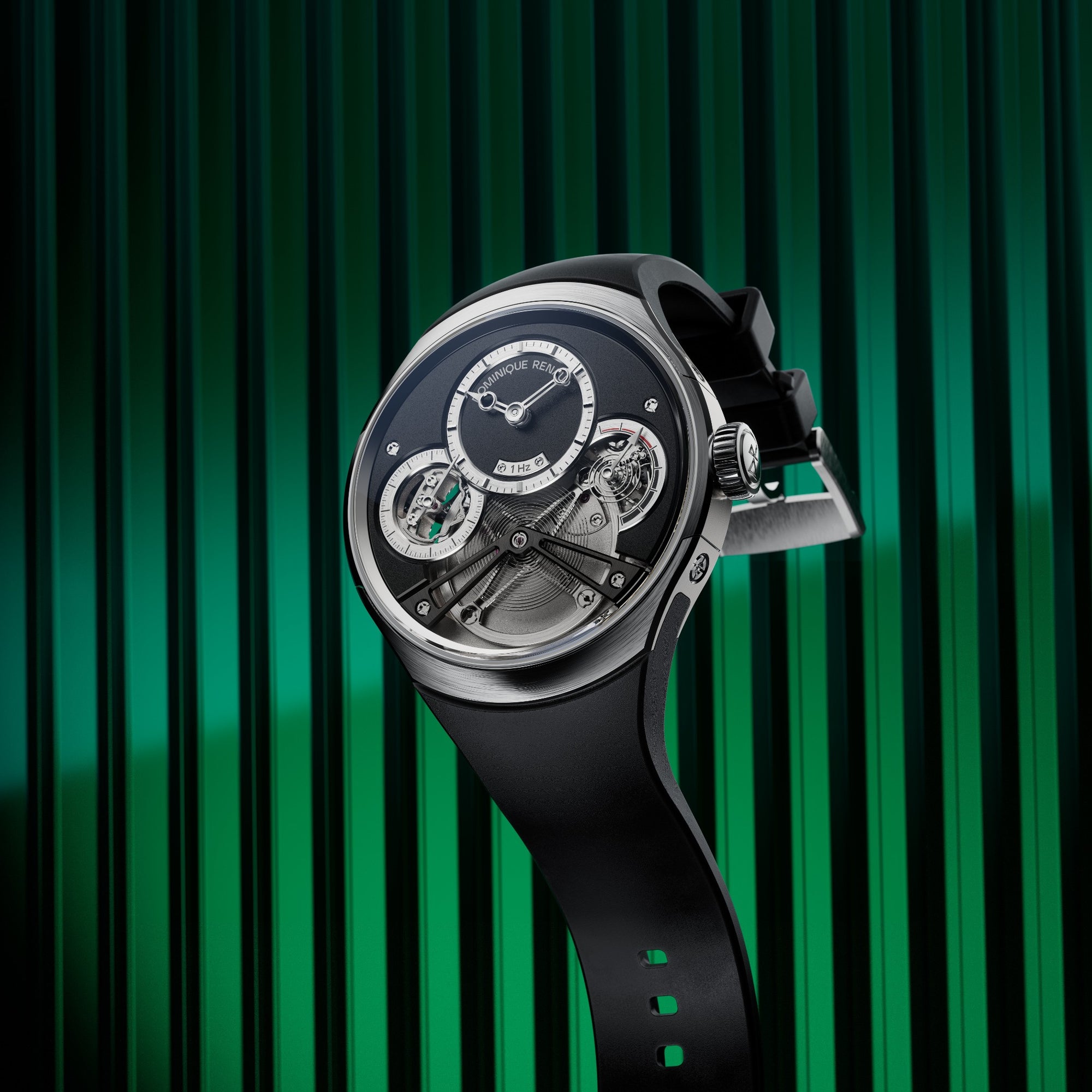 Dominique Renaud Pulse 60- Titanium/ Black Dial