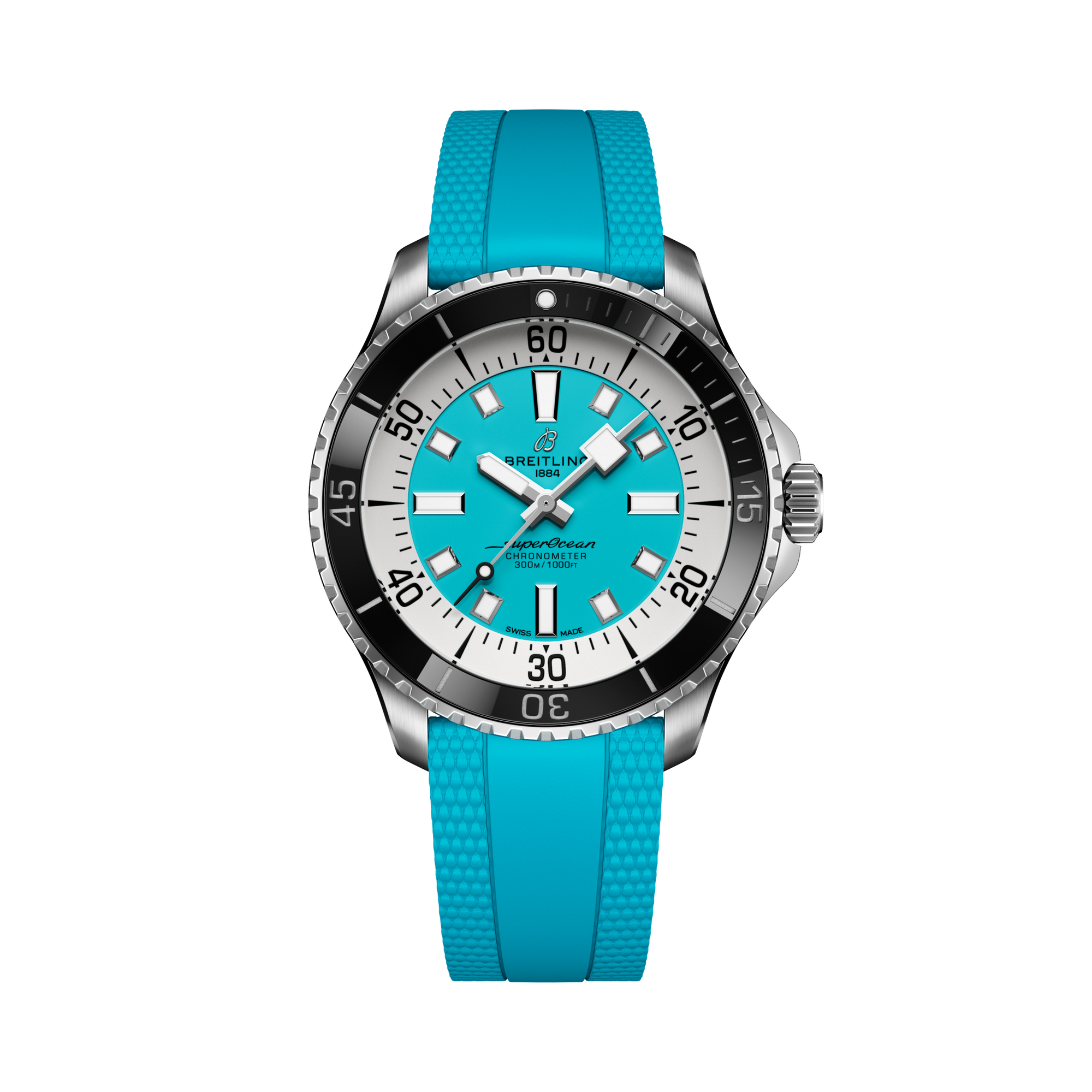 Breitling Superocean Automatic 44 Turquoise Band Provident Jewelry