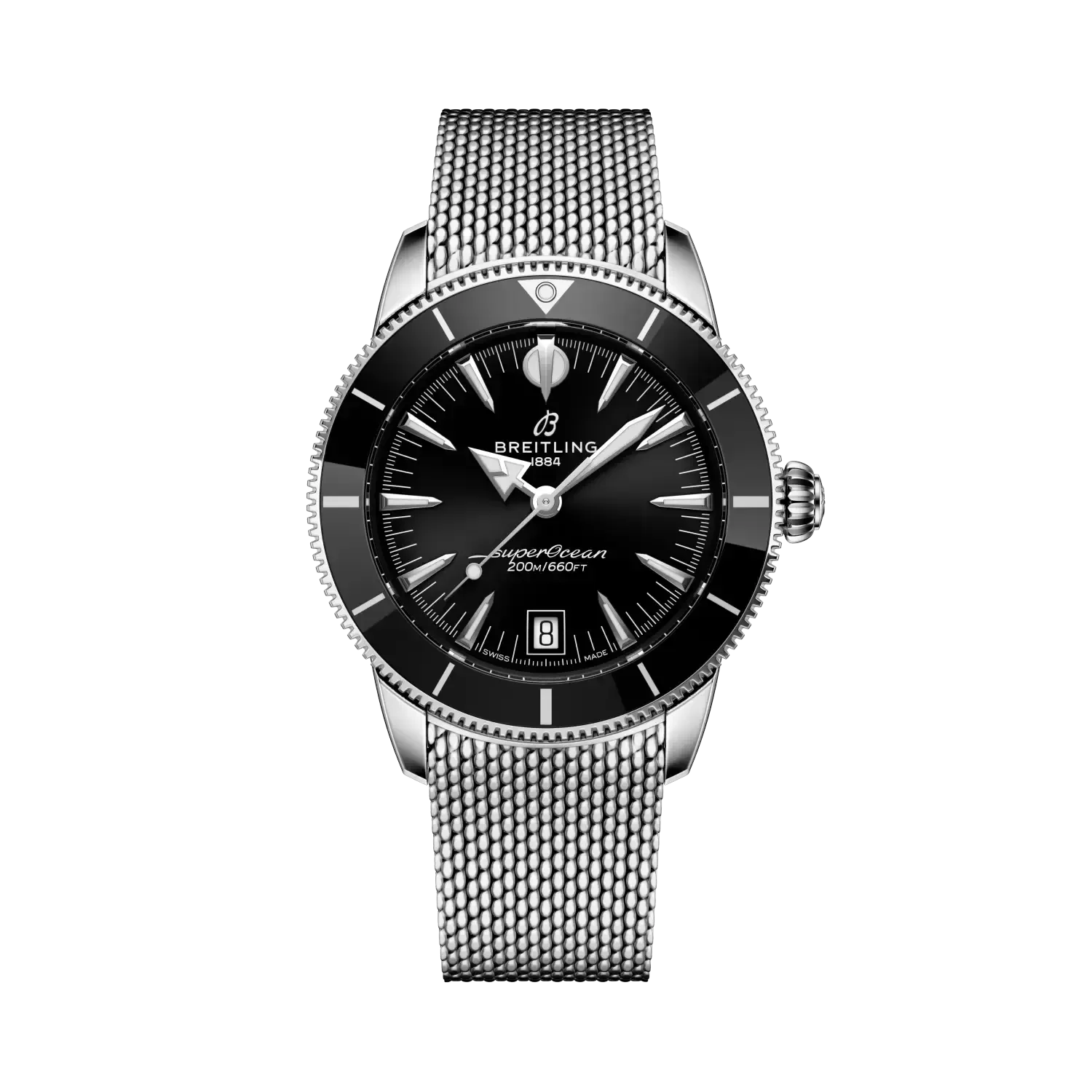 Superocean Heritage B31 Automatic 40- Stainless Steel/ Black Dial - Provident Jewelry
