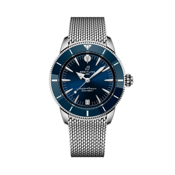 Superocean Heritage Automatic 36- Stainless Steel/ Blue Dial - Provident Jewelry