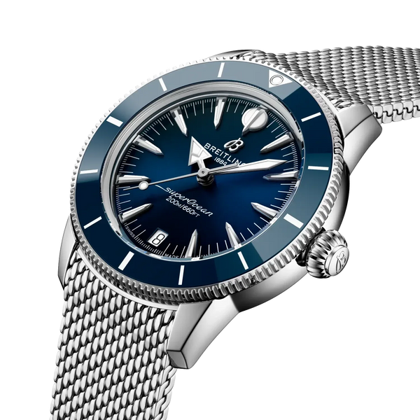 Superocean Heritage Automatic 36- Stainless Steel/ Blue Dial - Provident Jewelry