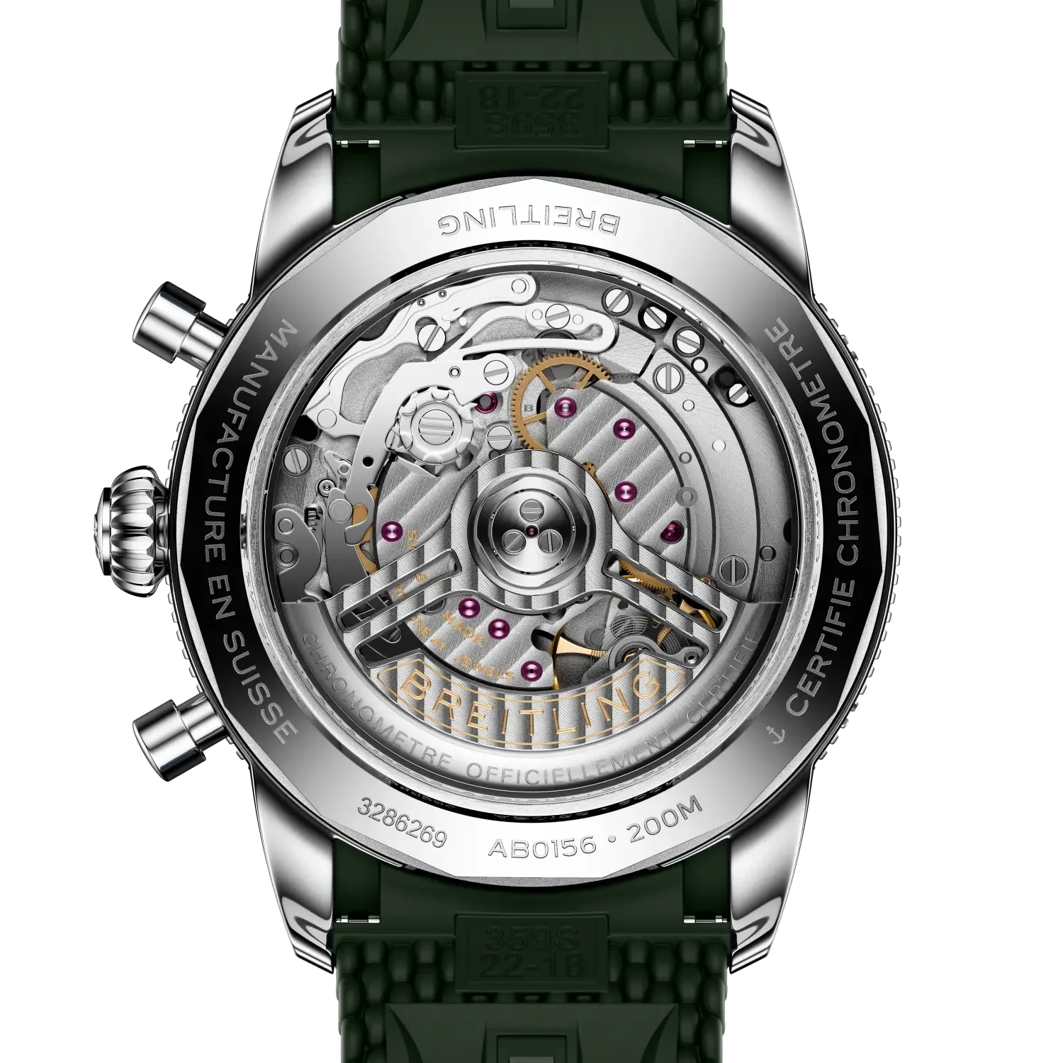 Superocean Heritage B01 Chronograph 42- Stainless Steel/ Green - Provident Jewelry