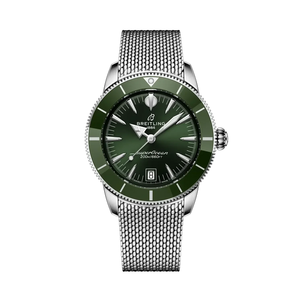 Superocean Heritage B31 Automatic 40- Stainless Steel/ Green Dial - Provident Jewelry