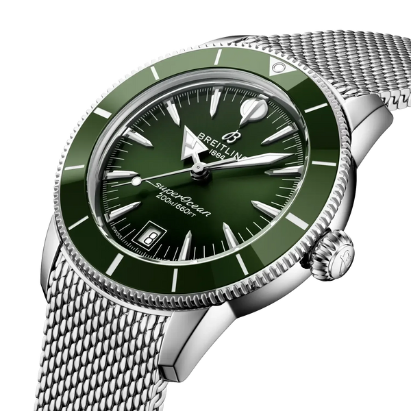 Superocean Heritage B31 Automatic 40- Stainless Steel/ Green Dial - Provident Jewelry