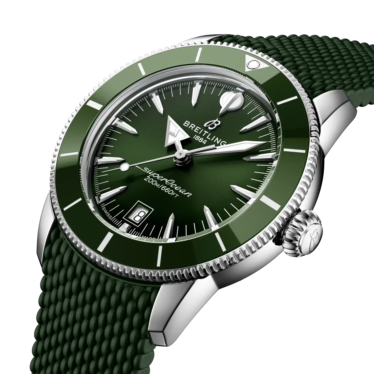 Superocean Heritage B31 Automatic 42- Green - Provident Jewelry