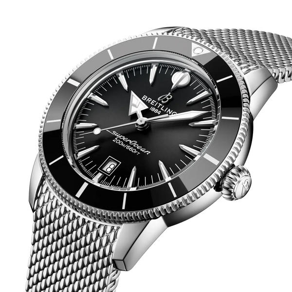 Superocean Heritage B31 Automatic 44- Stainless Steel/ Black Dial - Provident Jewelry