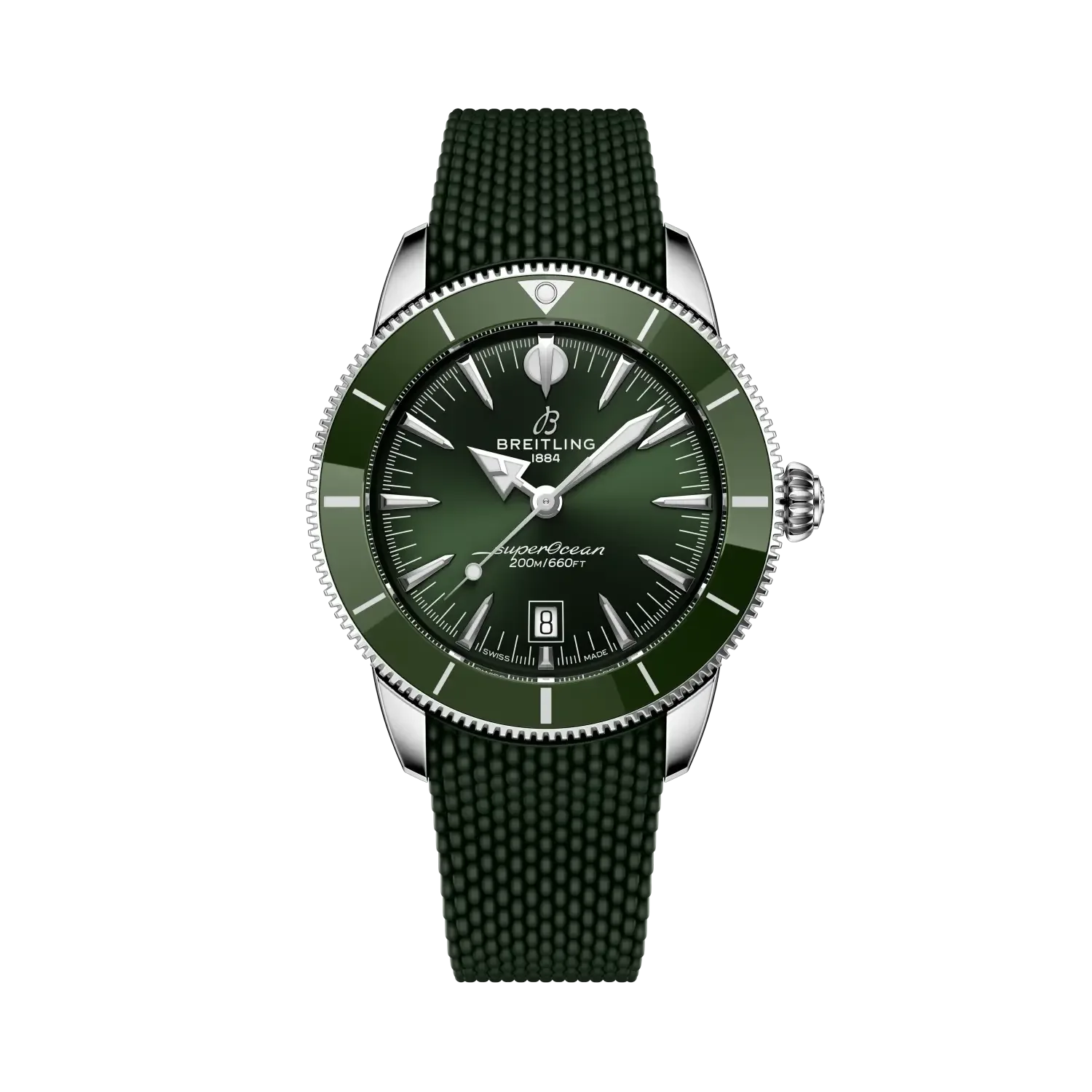 Superocean Heritage B31 Automatic 44- Stainless Steel/ Green - Provident Jewelry