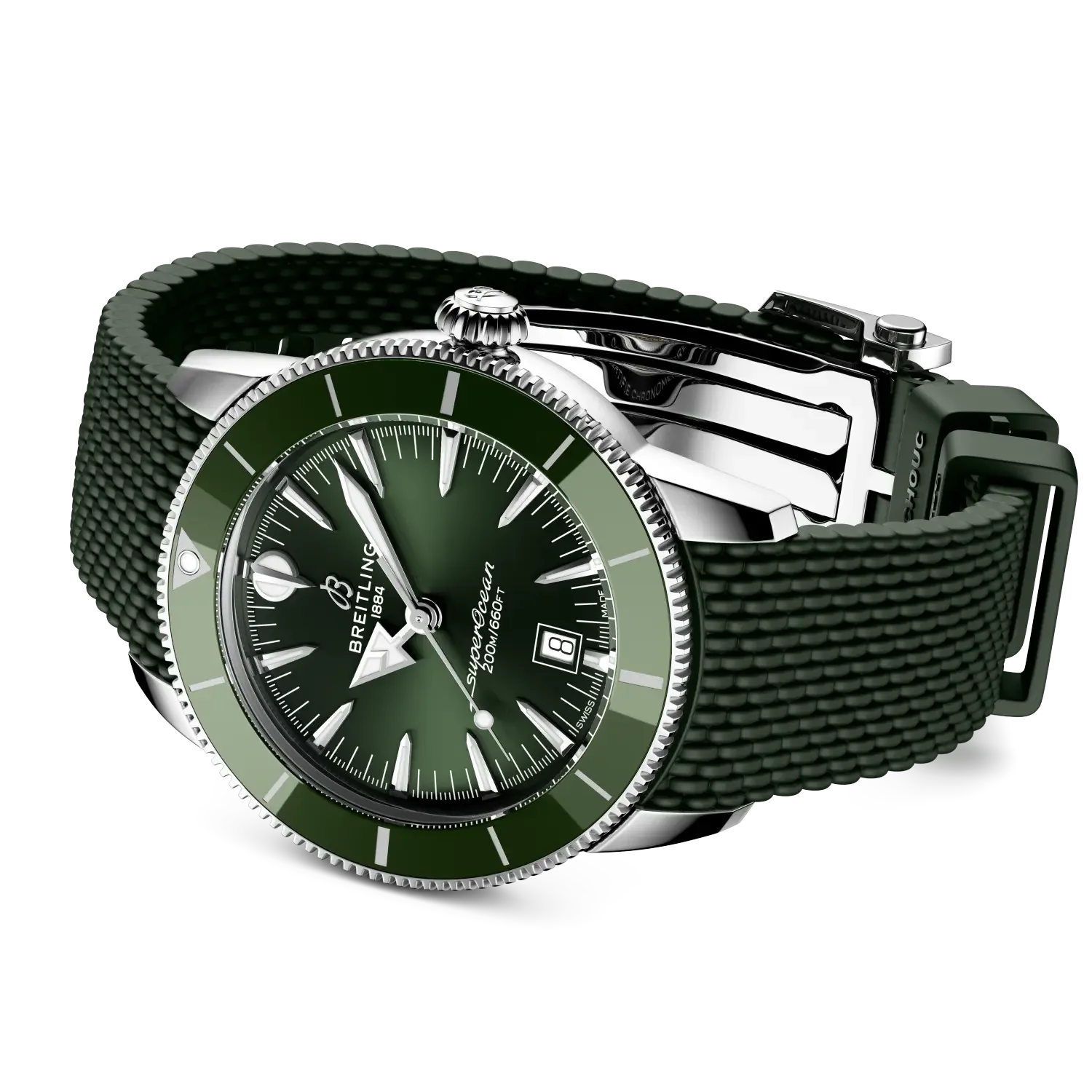 Superocean Heritage B31 Automatic 44- Stainless Steel/ Green - Provident Jewelry