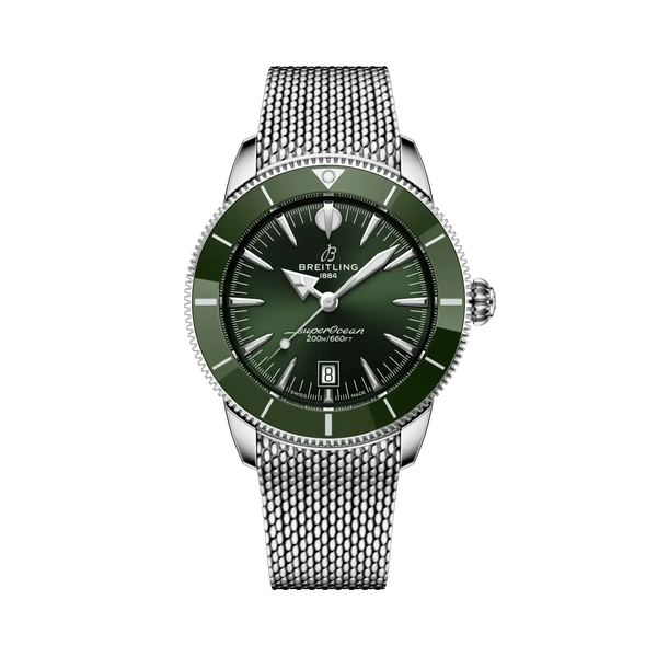 Superocean Heritage B31 Automatic 44- Stainless Steel/ Green Dial - Provident Jewelry