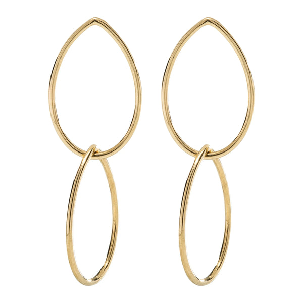 Teardrop Double Hoop Earrings - Provident Jewelry
