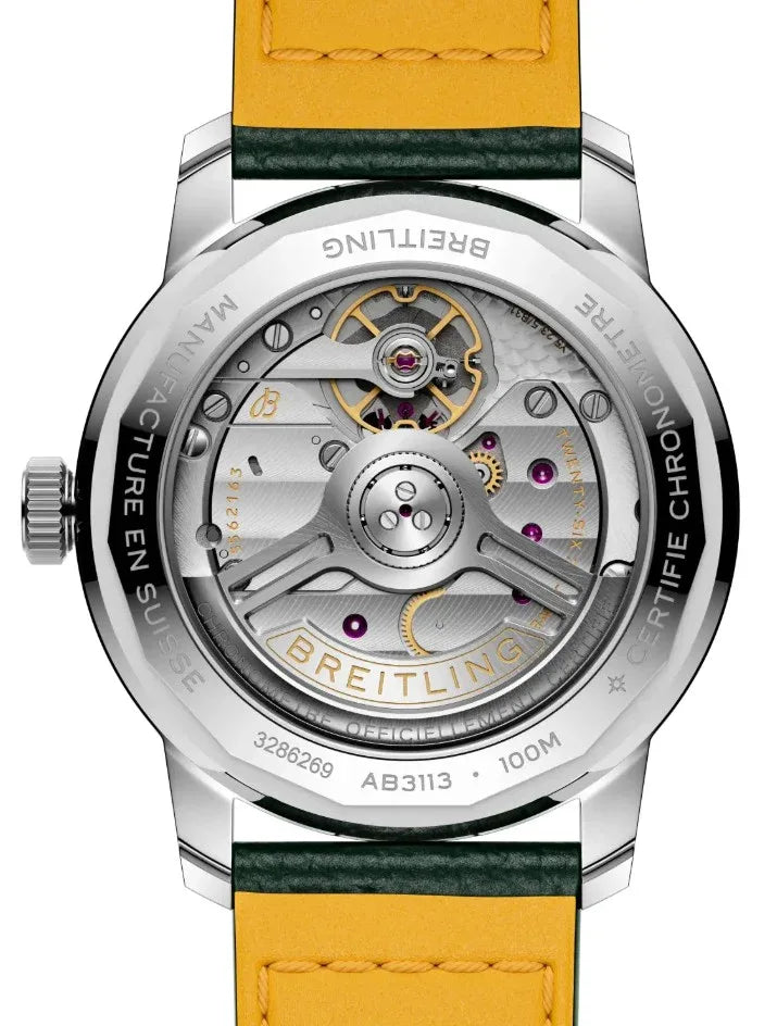 Top Time B31- Green Leather/Green Dial - Provident Jewelry