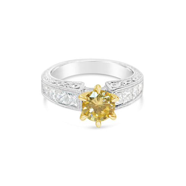 YELLOW DIAMOND ENGAGEMENT RING