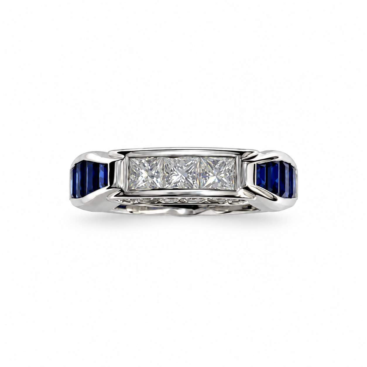 Sapphire and Diamond Band