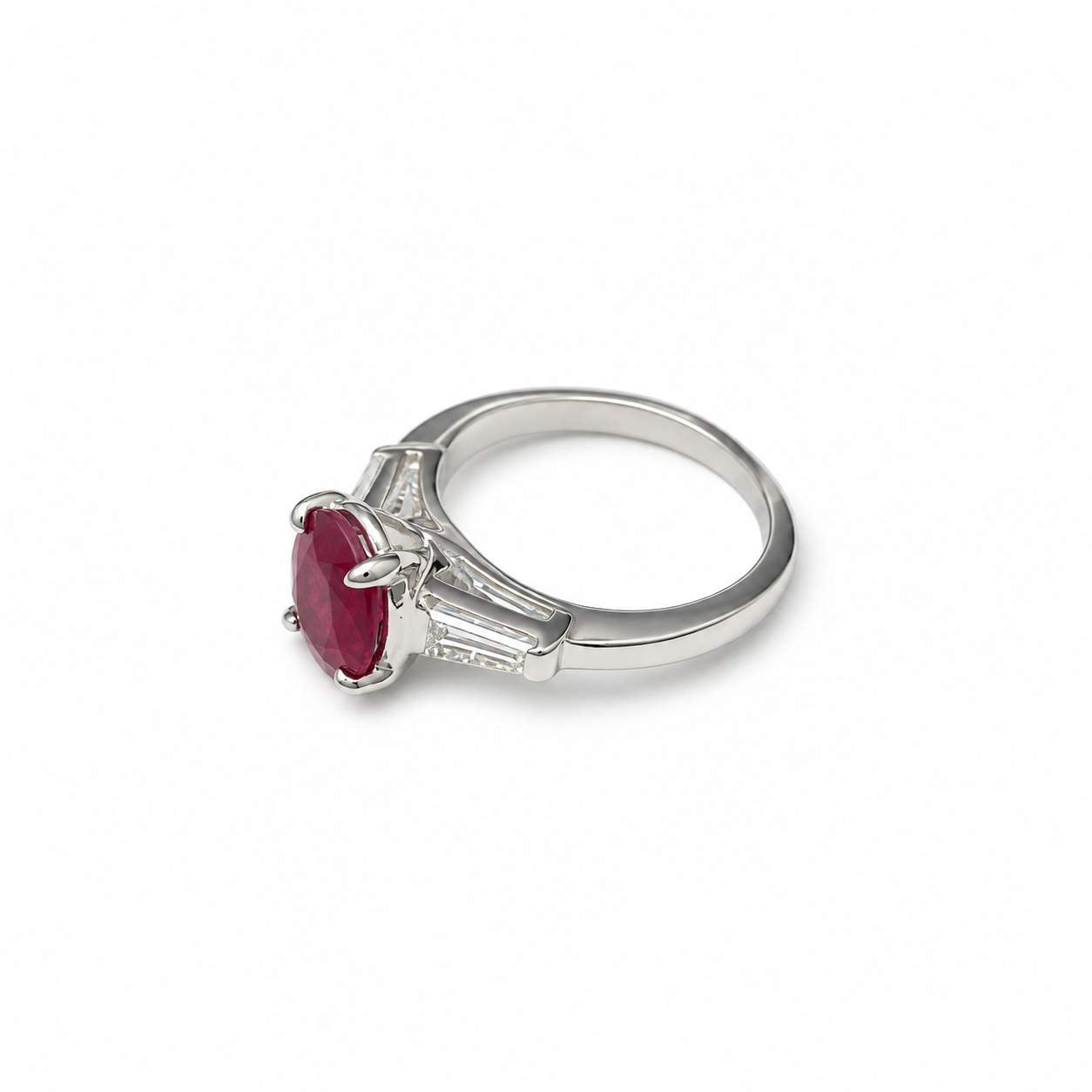 GIA Certified 2.08 Carat Burma Ruby & Diamond Ring