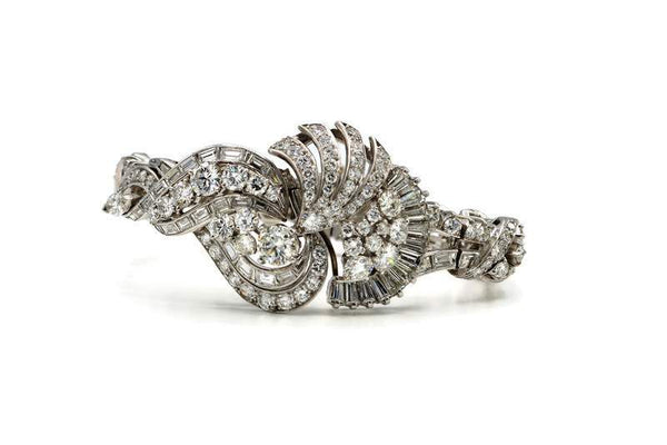 PLATINUM AND DIAMOND BRACELET