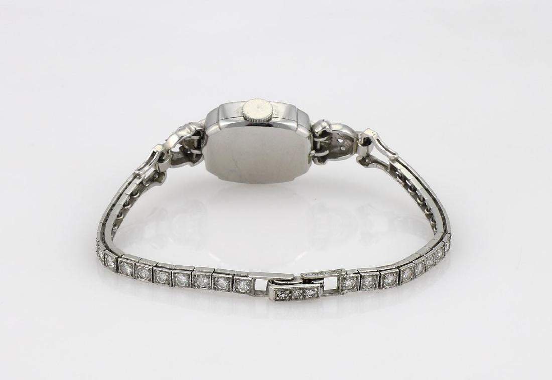 PLATINUM DECO DIAMOND WATCH