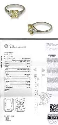 YELLOW RADIANT DIAMOND ENGAGEMENT RING