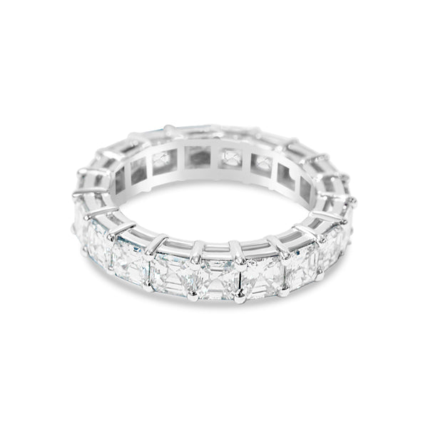 ASSCHER CUT DIAMOND ETERNITY BAND