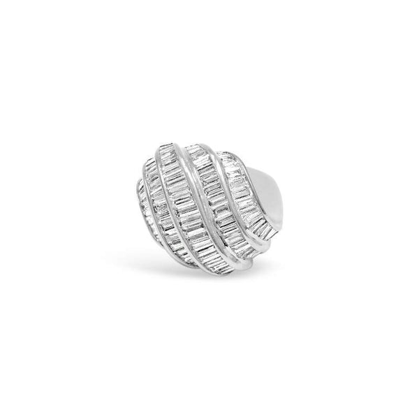 BAGUETTE DIAMOND DOME RING Provident Jewelery