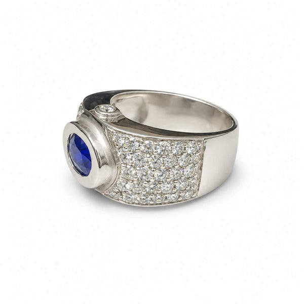 Sapphire and Diamond Ring