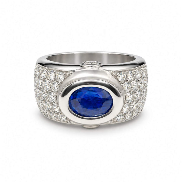 Sapphire and Diamond Ring