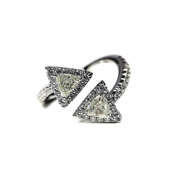 DOUBLE TRILLION DIAMOND WRAP RING