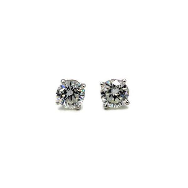 ROUND DIAMOND STUD EARRINGS