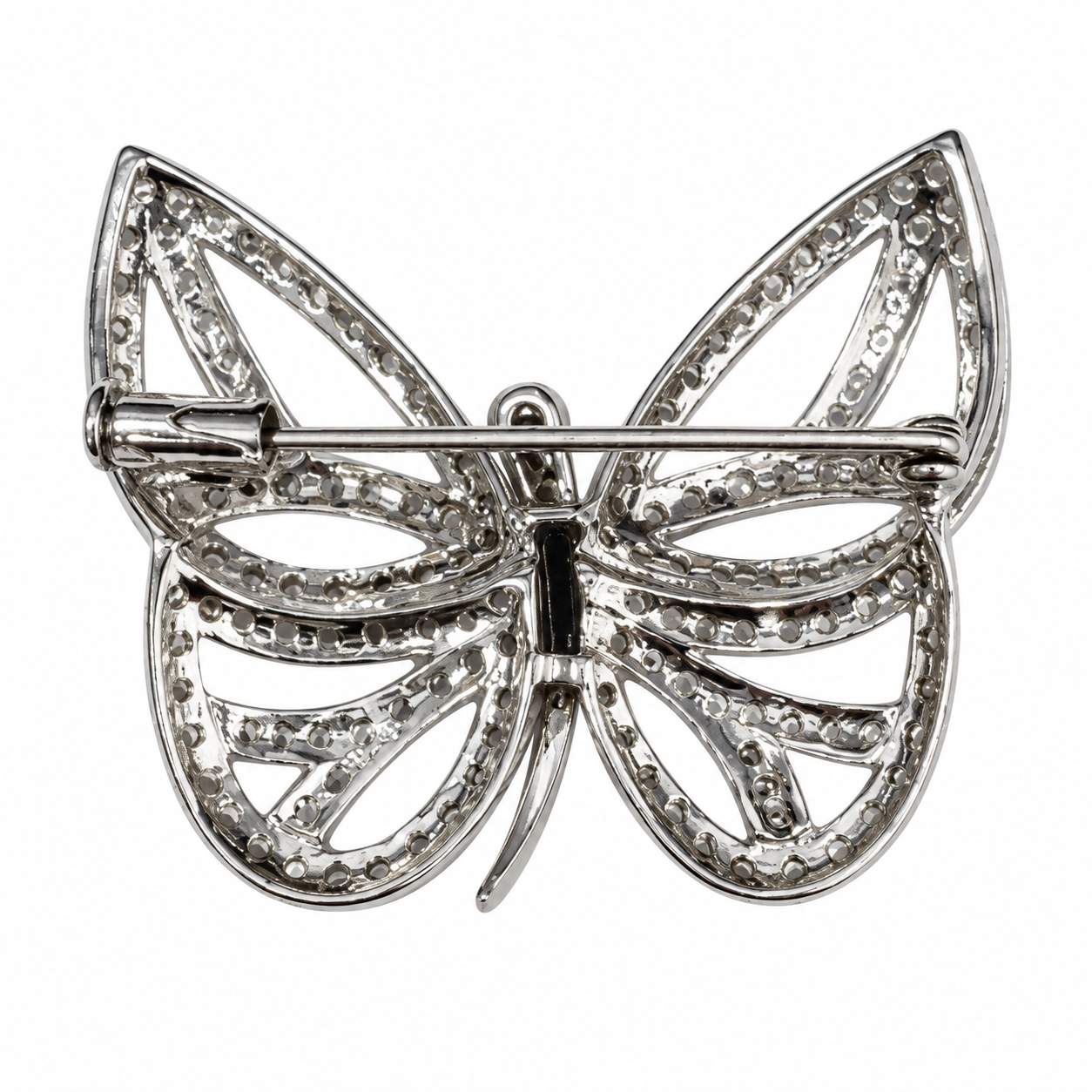 Diamond Butterfly Brooch