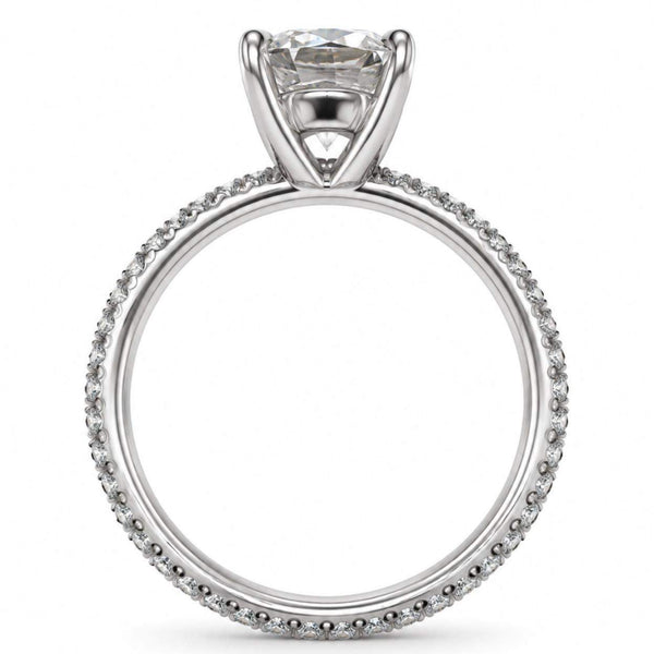 GIA Certified 2.01 Carat Cushion Cut Diamond Engagement Ring