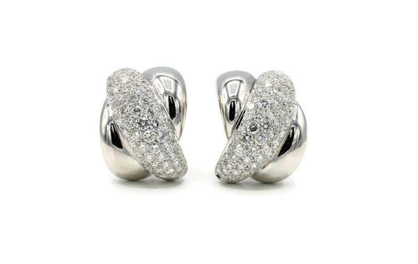 PAVE' DIAMOND EARRINGS Provident Jewelery