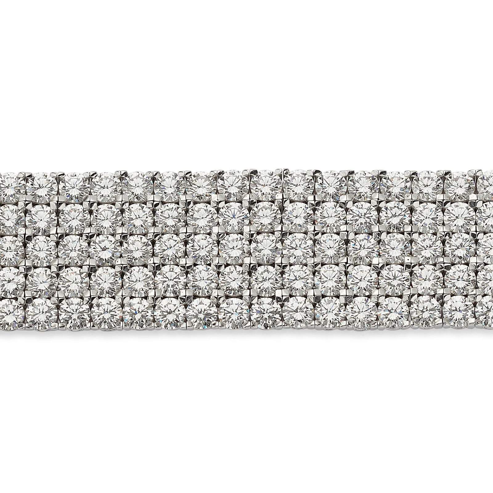 VAN CLEEF & ARPELS DIAMOND RIBBON BRACELET