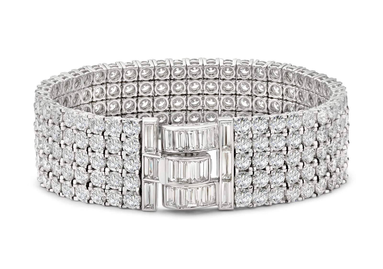 VAN CLEEF & ARPELS DIAMOND RIBBON BRACELET