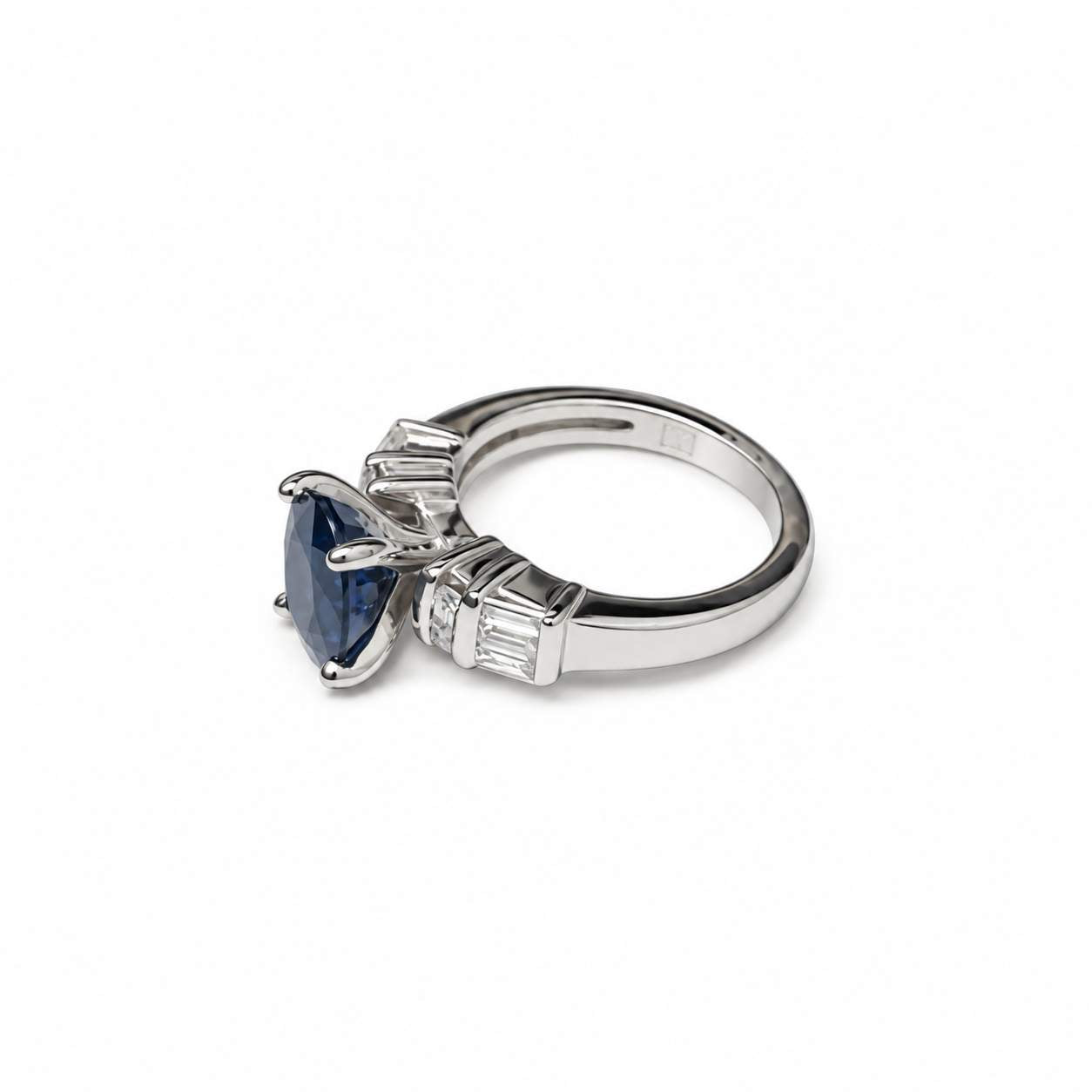 Oval Sapphire and Diamond Ring