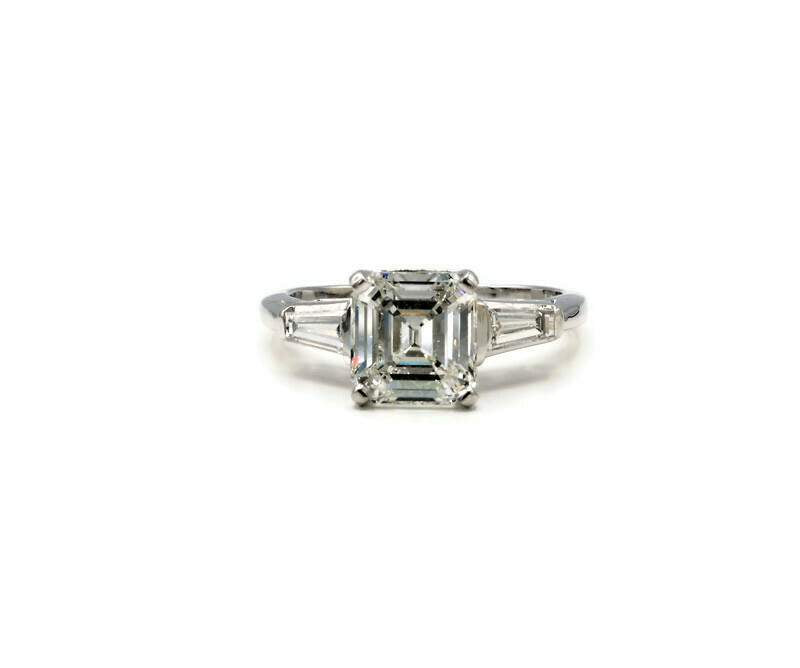 ASSCHER DIAMOND ENGAGEMENT RING