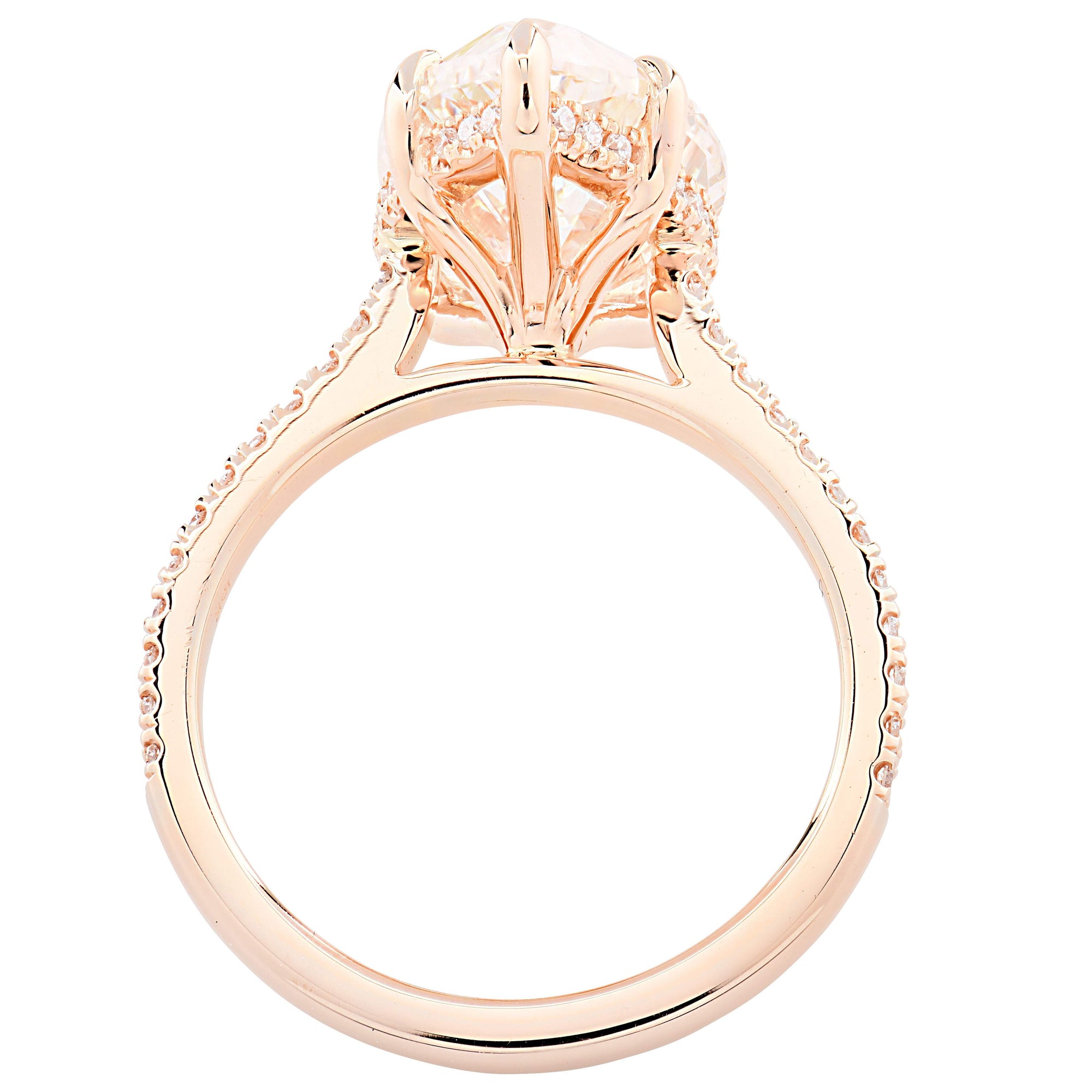 GIA Certified 5.80ct Pear Shape Diamond Engagement Ring