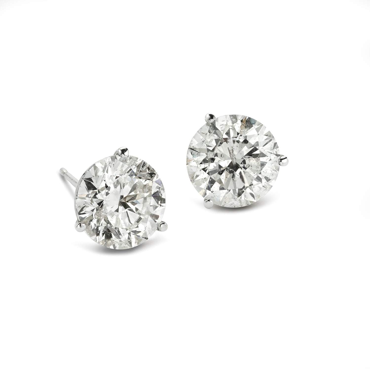 6.03CTW ROUND DIAMOND STUD EARRINGS Provident Jewelery
