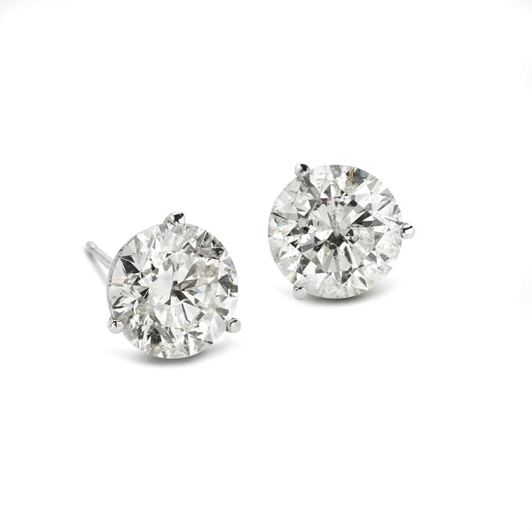6.03CTW ROUND DIAMOND STUD EARRINGS