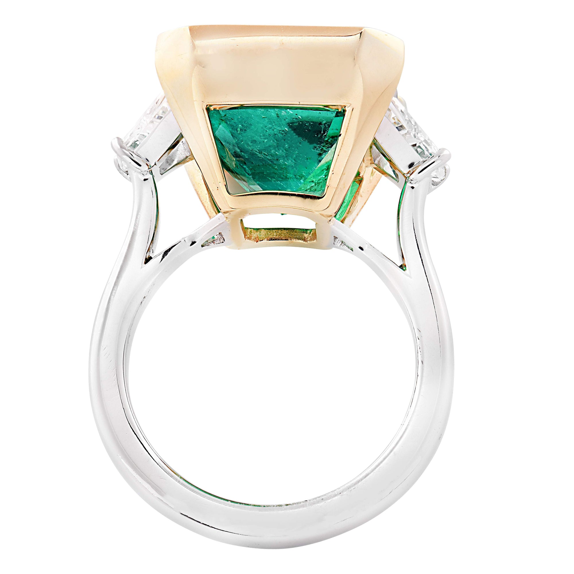 10.80 Carat Columbian Emerald & Diamond Ring