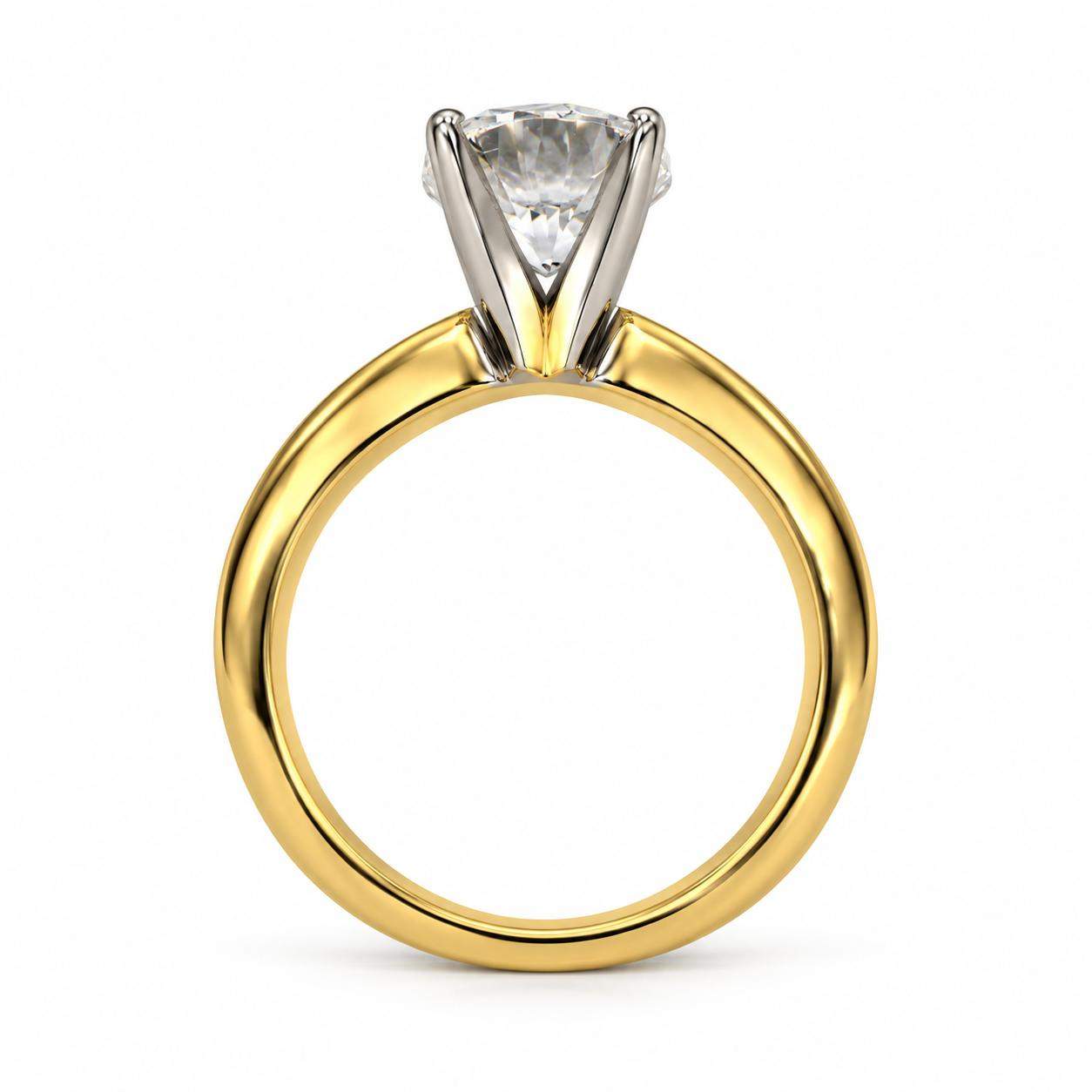 GIA Certified 2.00 Carat Round Brilliant Cut Diamond Engagement Ring