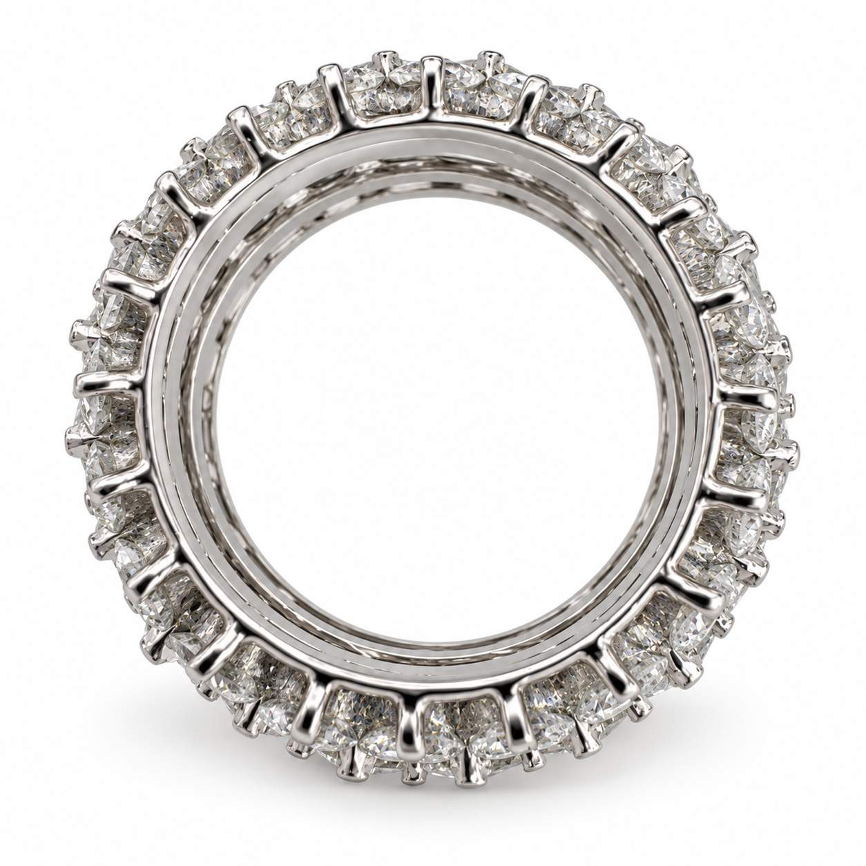 9.44 Carat Round Brilliant Cut Diamond Eternity Band