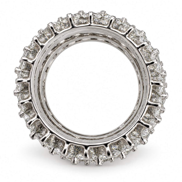 9.44 Carat Round Brilliant Cut Diamond Eternity Band