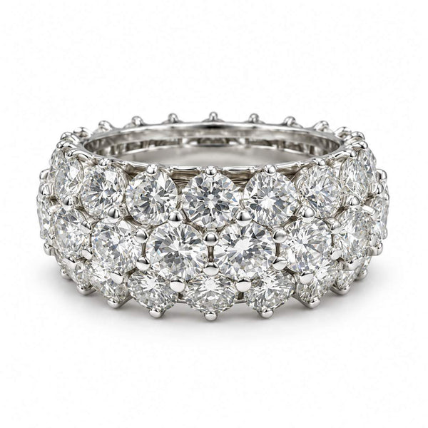 9.44 Carat Round Brilliant Cut Diamond Eternity Band