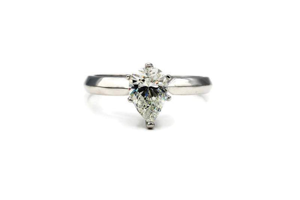 PEAR DIAMOND ENGAGEMENT RING Provident Jewelery