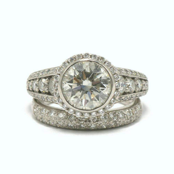 RITANI DIAMOND HALO WEDDING SET