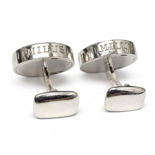 MILUS Diamond Cufflinks with Moving Mechanisms