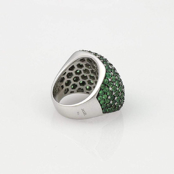 Tsavorite Garnet & Diamond Ring