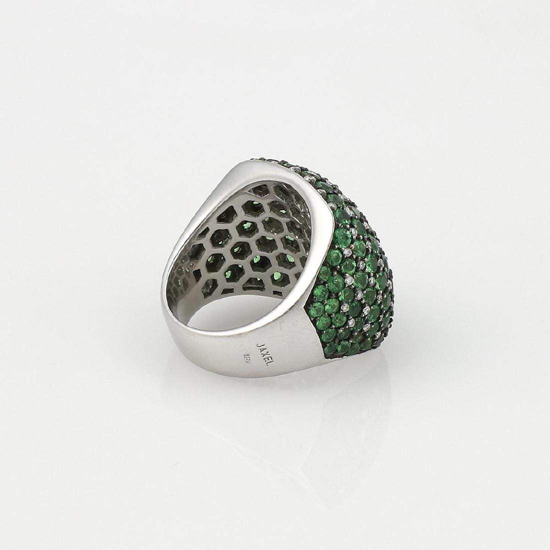 Tsavorite Garnet & Diamond Ring
